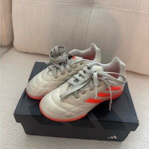 Adidas Kids Sneakers - Cream with Orange Highlights